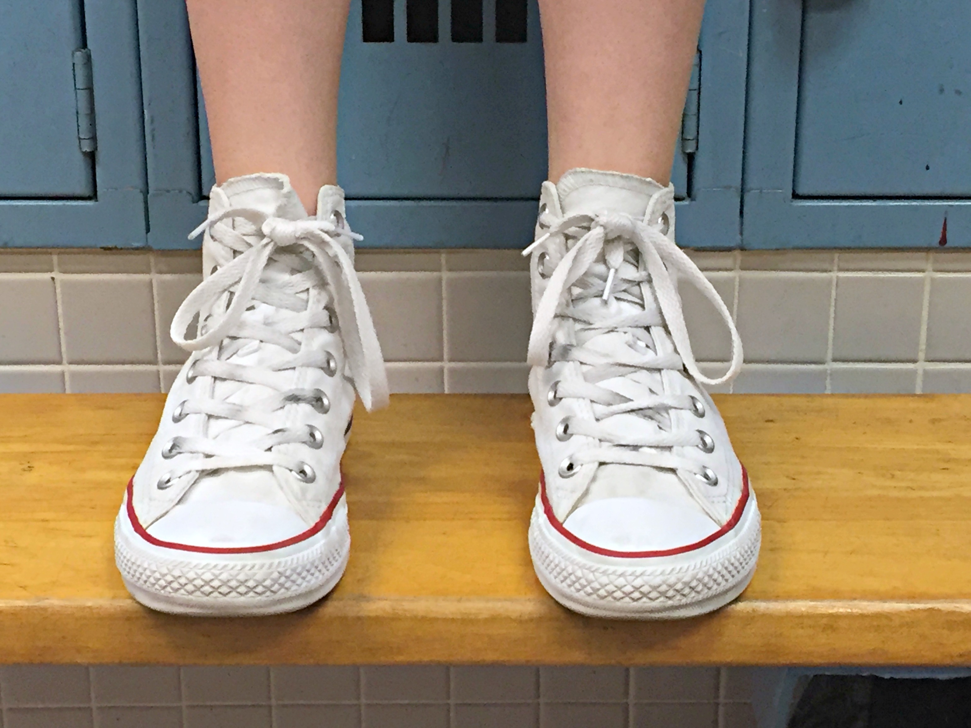 how to clean white converse fabric