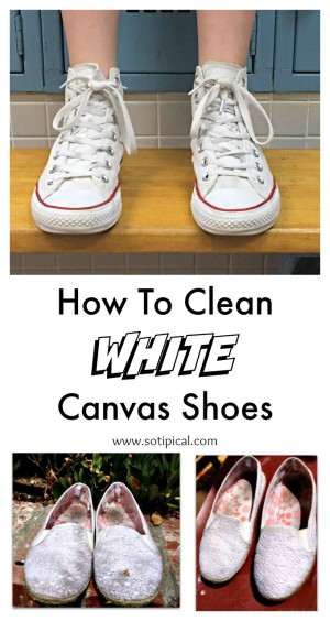 How To Clean White Canvas Shoes