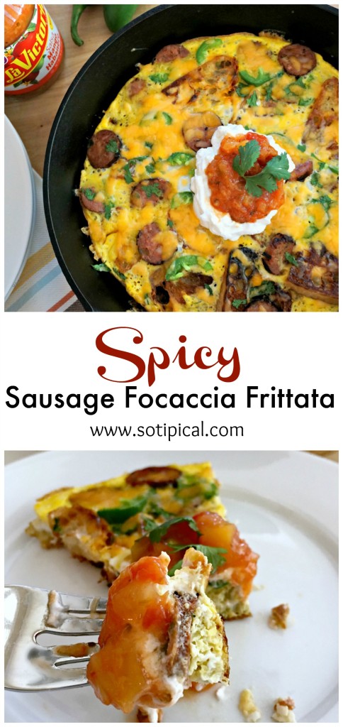 Spicy Sausage Focaccia Frittata and Giveaway