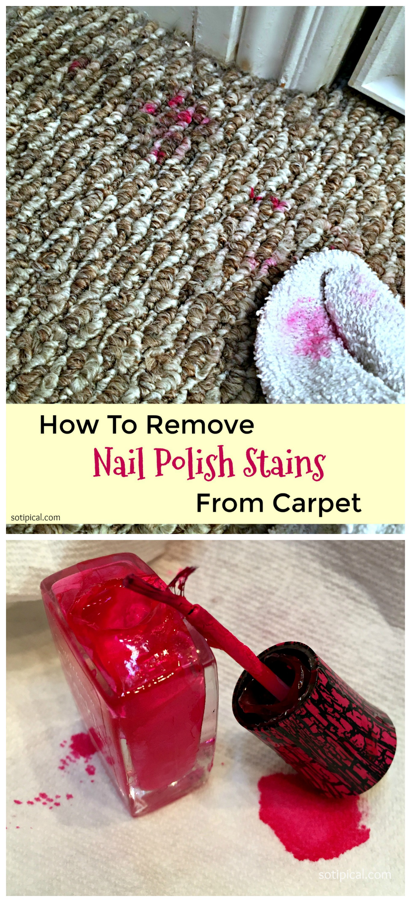 How To A Remove Nail Polish Stain From Carpet So TIPical Me